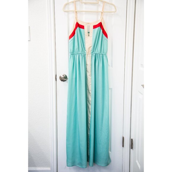 Umgee Spaghetti Strap Teal Maxi Dress, size M - Picture 1 of 7